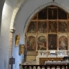 affiche Découvrez cette église des XIIe et XVe siècles et son remarquable retable - Journées du Patrimoine 2022