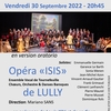 affiche Opéra ISIS de Jean-Baptiste Lully, version oratorio