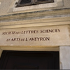 affiche Société des lettres de l’Aveyron - Journées du patrimoine 2022